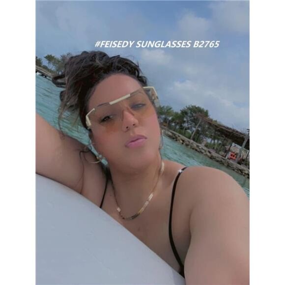 Women Men Sunglasse Square Flat Top Big Frame UV400 Sun Glasses Oversized - Picture 2 of 7